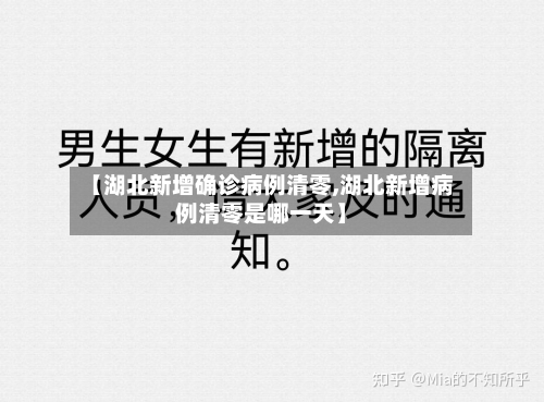【湖北新增确诊病例清零,湖北新增病例清零是哪一天】-第2张图片