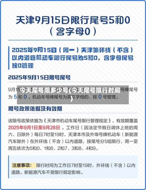今天尾号限多少号(今天尾号限行时间)-第2张图片