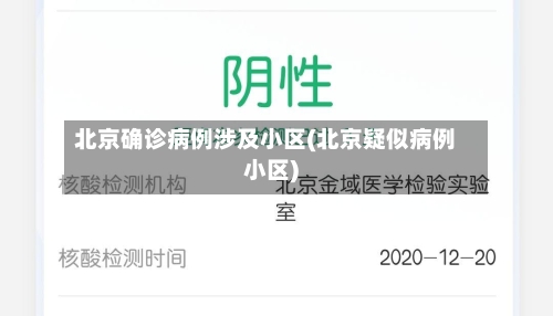 北京确诊病例涉及小区(北京疑似病例小区)
