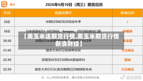 【美玉米连期货行情,美玉米期货行情新浪财经】