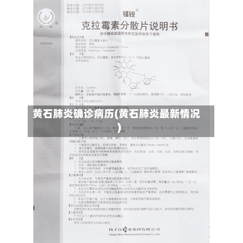 黄石肺炎确诊病历(黄石肺炎最新情况)