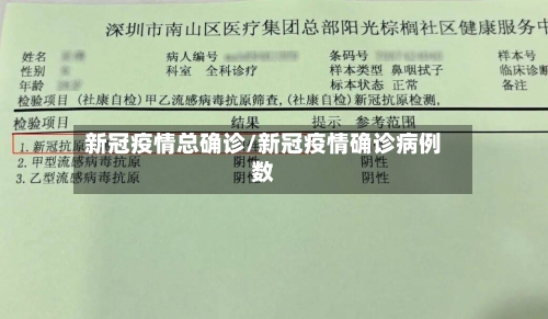 新冠疫情总确诊/新冠疫情确诊病例数