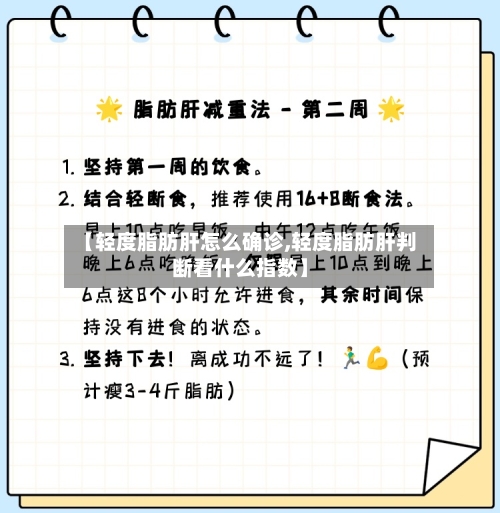 【轻度脂肪肝怎么确诊,轻度脂肪肝判断看什么指数】