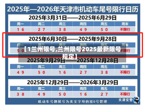 【1兰州限号,兰州限号2025最新限号规定】-第2张图片