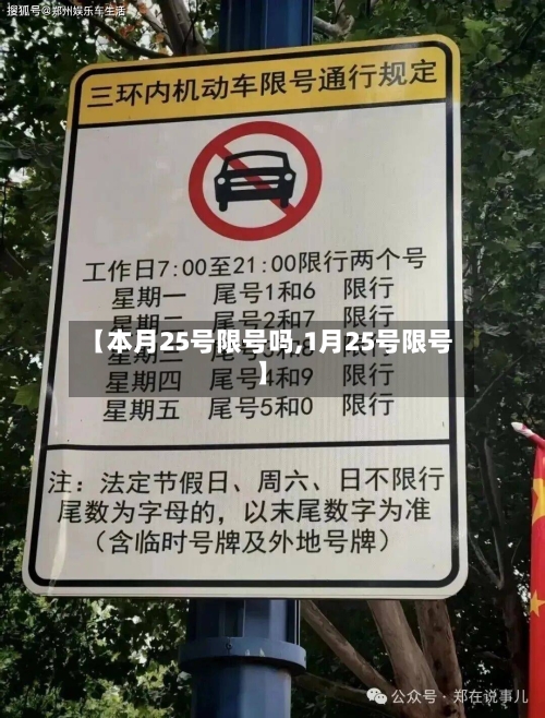 【本月25号限号吗,1月25号限号】