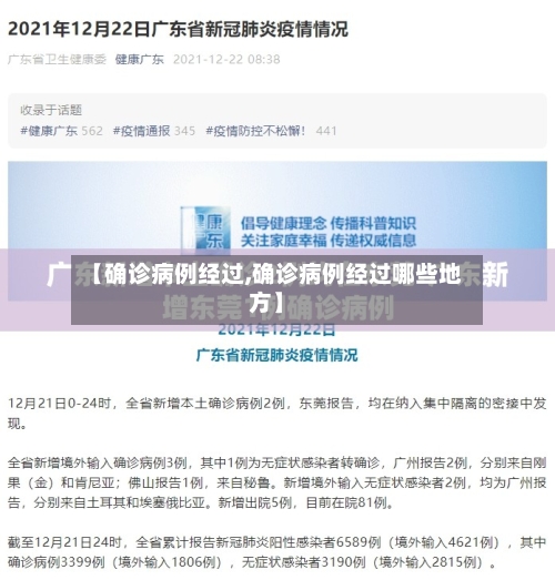 【确诊病例经过,确诊病例经过哪些地方】-第2张图片