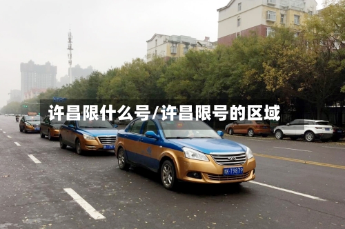 许昌限什么号/许昌限号的区域-第1张图片