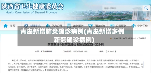 青岛新增肺炎确诊病例(青岛新增多例新冠确诊病例)-第1张图片
