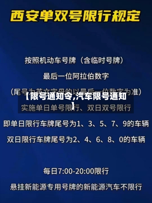 【限号通知令,汽车限号通知】-第2张图片