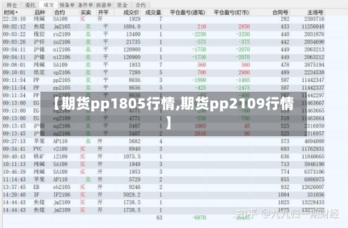 【期货pp1805行情,期货pp2109行情】-第2张图片