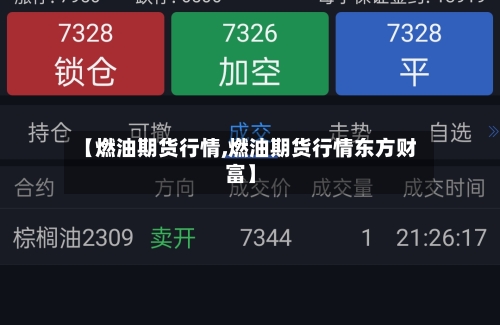 【燃油期货行情,燃油期货行情东方财富】-第2张图片