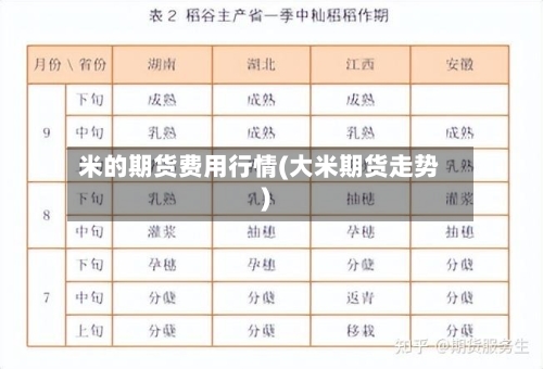 米的期货费用行情(大米期货走势)-第3张图片