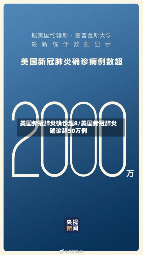 美国新冠肺炎确诊超8/美国新冠肺炎确诊超50万例