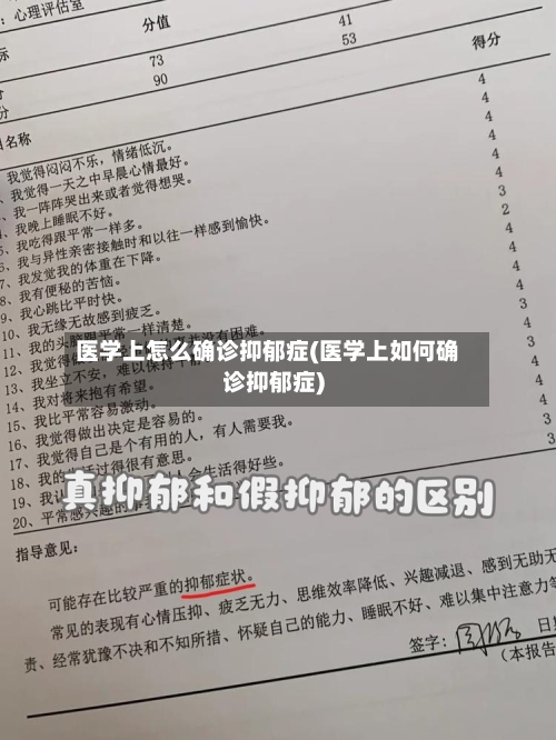 医学上怎么确诊抑郁症(医学上如何确诊抑郁症)