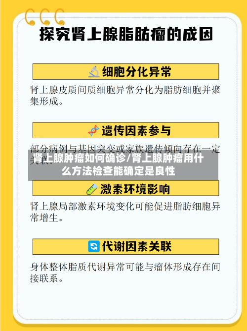 肾上腺肿瘤如何确诊/肾上腺肿瘤用什么方法检查能确定是良性