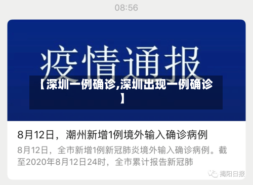 【深圳一例确诊,深圳出现一例确诊】