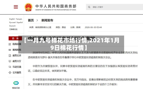 【一月九号棉花市场行情,2021年1月9日棉花行情】
